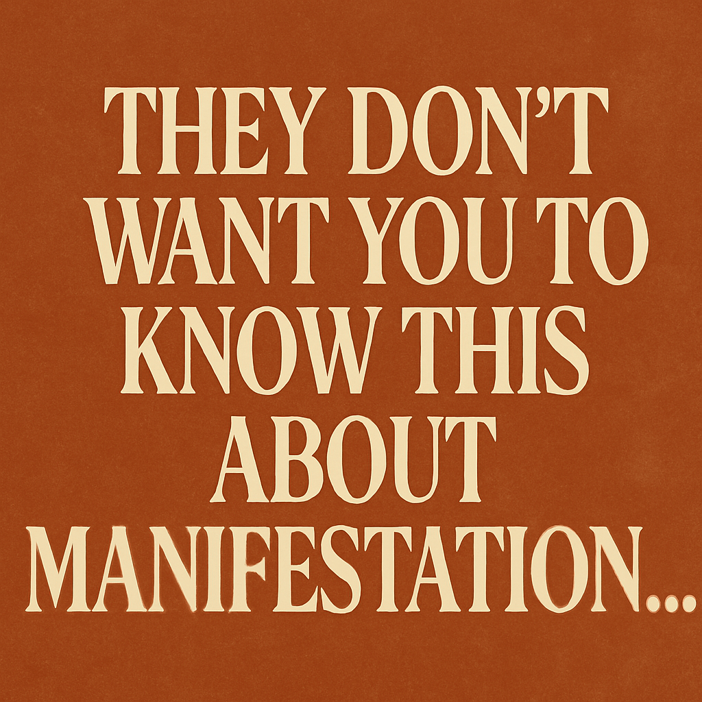 They Don’t Want You to Know This About&nbsp;Manifestation…